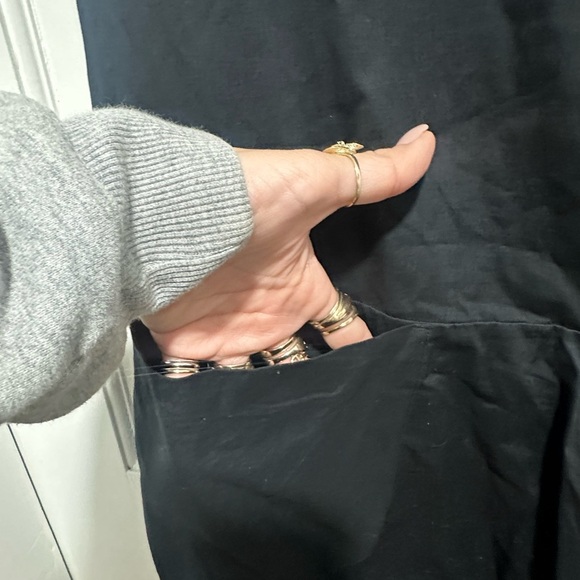 Vince. Women's Roll Sleeve Dress Size Medium Dark Gray EUC - Picture 3 of 5